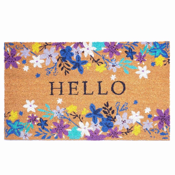 Calloway Mills Entrance Mat, Coir, Natural, Black 106682436 - main